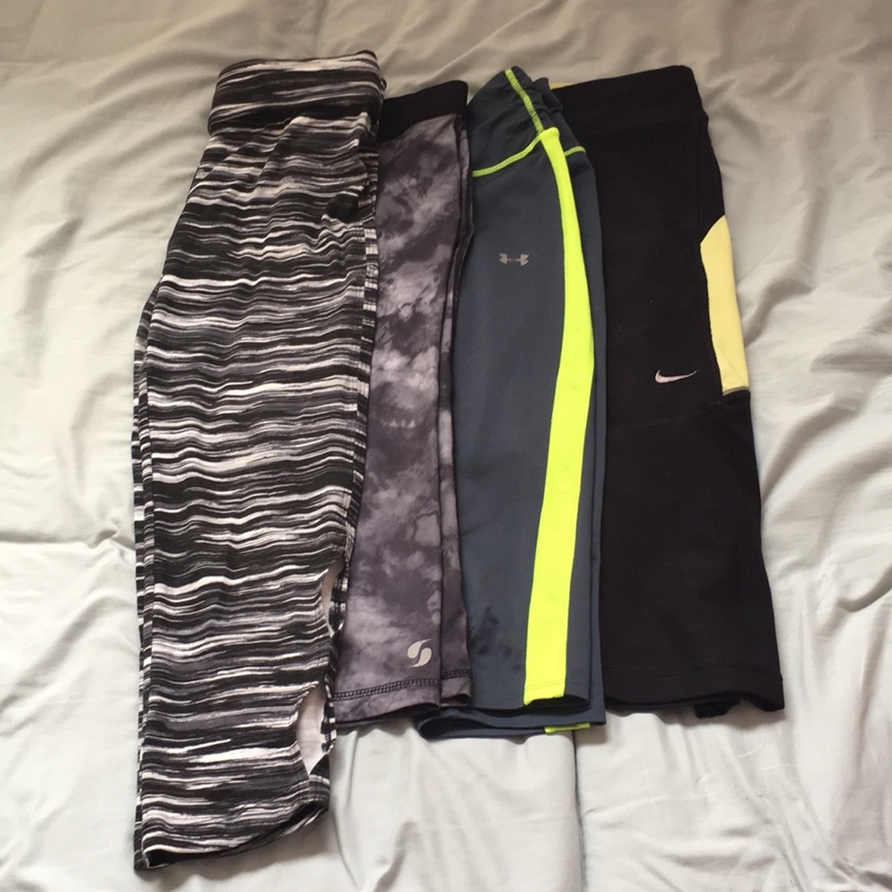 Bundle of four workout leggings